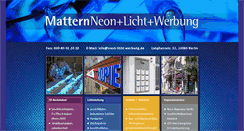 Desktop Screenshot of neon-licht-werbung.de